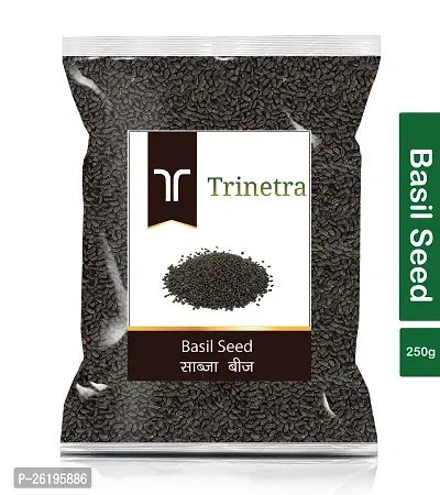 Trinetra Sabja Seed (Basil Seed) 250gm Pack-thumb0