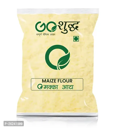 Goshudh Makka Atta (Maize Flour)- 500gm Pack-thumb0