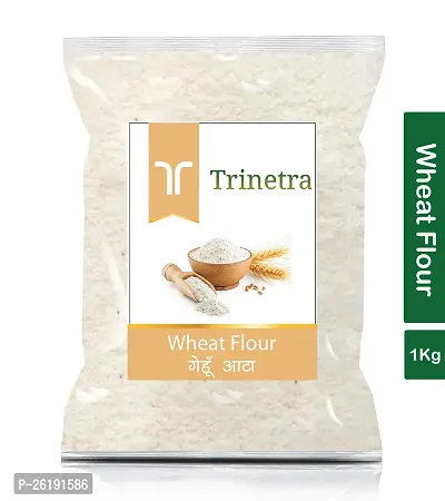 Trinetra Chakki Atta (Wheat Flour) 1Kg Pack-thumb0