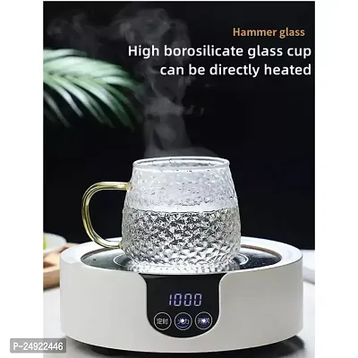 MUAC Glass Tea Coffee Cappuccino Soup Bowl Jumbo Glass Cup Multipurpose Mug with Handle 440ml-thumb5