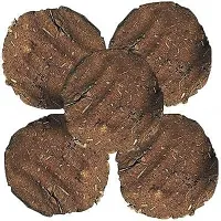 Pure 100% Desi Cow Dung Cake Big Handmade (9 pcs) (Size -9cm Approx.)-thumb2