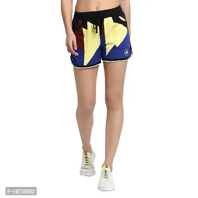 Rute Women Multicoloured Slim Fit Solid Smart Shorts