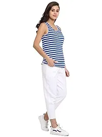 RUTE Blue T-Shirt Sleeveless for Women-thumb2