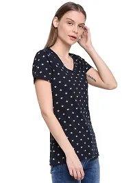 RUTE Cotton Jersey Half Sleeves Printed T-Shirts for Women-thumb1