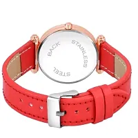 Bolun Red Leather Women Analog Watch-thumb2