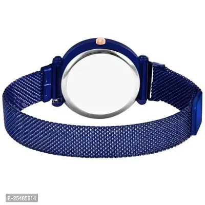 Bolun Blue Cash Megnet Blue Analog Women and Girls Watch-thumb4