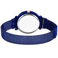 Bolun Rose And Bty Dial Meg Cash Blue Megnet Belt Girls and Women Analog Watch-thumb3