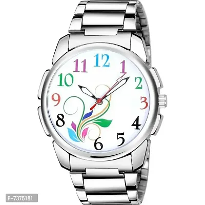 Stylish White Dial Analog Watch For Men