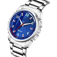Stylish Blue Dial Analog Watch For Men-thumb1