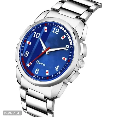 Stylish Blue Dial Analog Watch For Men-thumb2