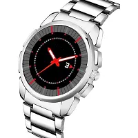 Stylish Black Dial Analog Watch For Men-thumb1