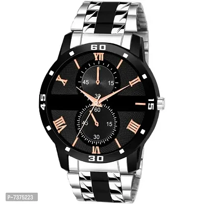 Stylish Black Dial Analog Watch For Men