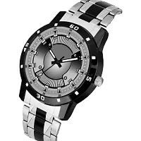 Stylish Black Dial Analog Watch For Men-thumb1