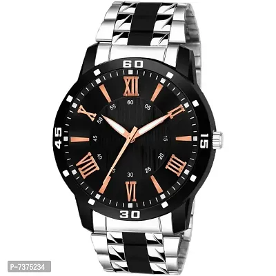 Stylish Black Dial Analog Watch For Men