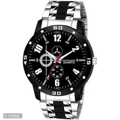 Stylish Black Dial Analog Watch For Men