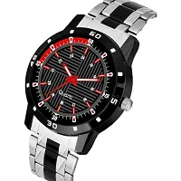 Stylish Black Dial Analog Watch For Men-thumb1