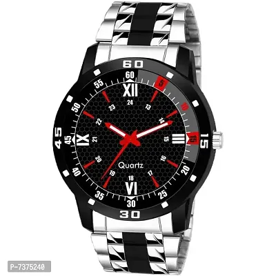 Stylish Black Dial Analog Watch For Men