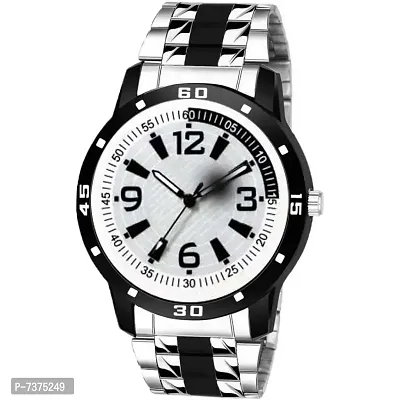 Stylish Silver Dial Analog Watch For Men