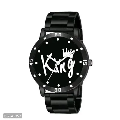 Bolun Black King Dial Cash Bumper Pu Men And Boys Watch-thumb2