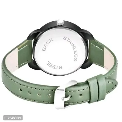 Bolun New Queen Dial Diamond Black Cash Green Belt Women and Girls Watch-thumb3