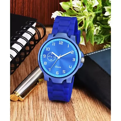 Stylish PU Analog Watch For Men