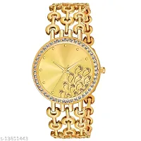 Bolun Gold Peacock Metal Girls and Women Watch-thumb2