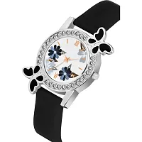 Bolun Bty Cash Black and Purple Pu Blet Combo Women and Girls Watch-thumb1