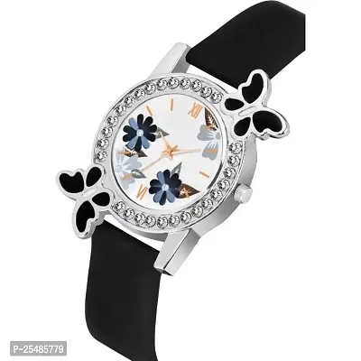 Bolun Bty Cash Black and Purple Pu Blet Combo Women and Girls Watch-thumb2