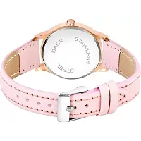 Bolun Meena Black Dial RL Rose Cash Pink Leather Belt Women and Girls Watch-thumb2