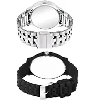 Bolun Silver Metal And PU Men and Boys Watch-thumb2