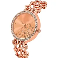 Bolun Rose Peacock Three Line Belt  Girls and Women Watch-thumb2