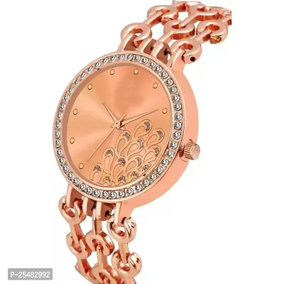 Bolun Rose Peacock Three Line Belt  Girls and Women Watch-thumb3