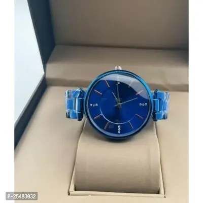 Bolun Blue Dial Blue Metal BD Belt Analog Girls and Women Watch-thumb2