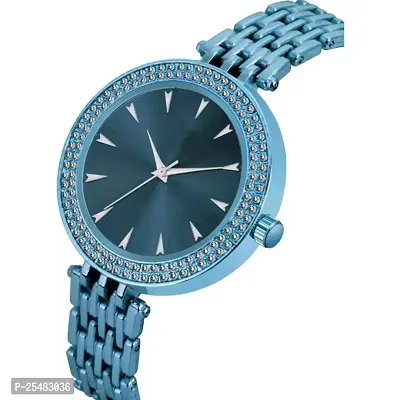 Bolun Blue Diamond Cash BD Metal Girls and Women Watch-thumb3