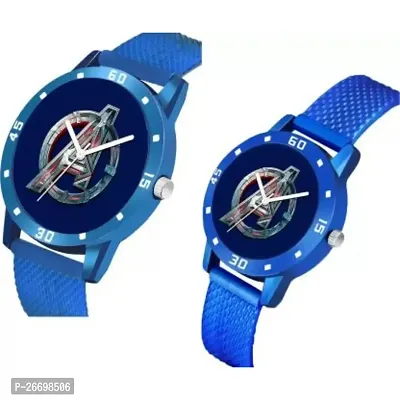 Bolun Blue Avenger Dial PU Strep Couple Men And Women Watch-thumb2