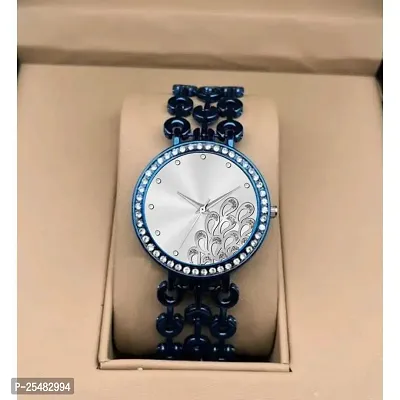 Bolun Blue Peacock Metal Girls and Women Watch