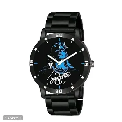 Bolun Black Chap Dial Cash Bumper Pu Men And Boys Watch-thumb2