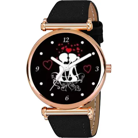 Bolun Couple Love Dial Cash Leather Men And Boys Watch