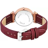 Bolun Black Star Dial Rose Rl Cash Leather Belt Analog Women and Girls Watch-thumb3