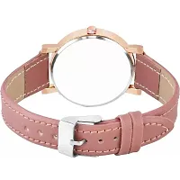 Bolun Meena Dial Rz Cash Pink Leather Analog Women and Girls Watch-thumb3