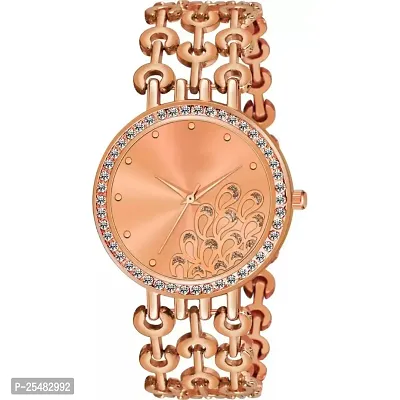 Bolun Rose Peacock Three Line Belt  Girls and Women Watch-thumb2