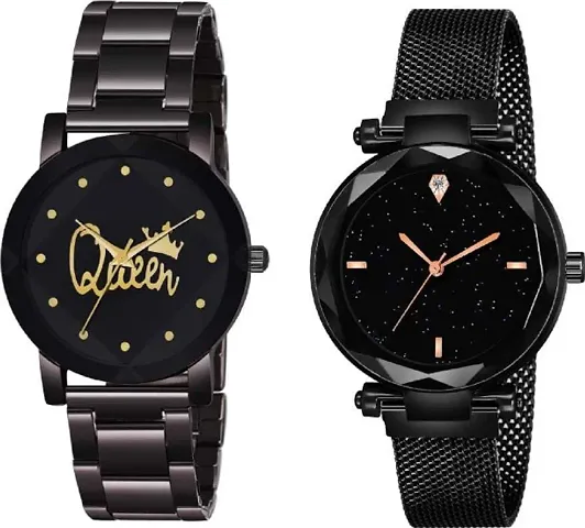Pack Of 2 Metal Strap Watches for Women
