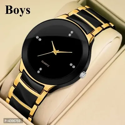 IIK Collection Gold_Black Men Wrist watch-thumb0