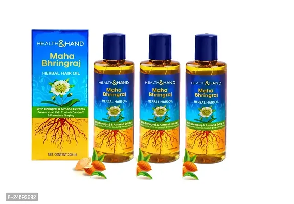 On  On Maha Bhringraj Herbal Hair Oil | Promotes Hair Growth (PACK OF 3)