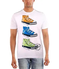 HUETRAP Men's Top Up Shoes White Tee-thumb2