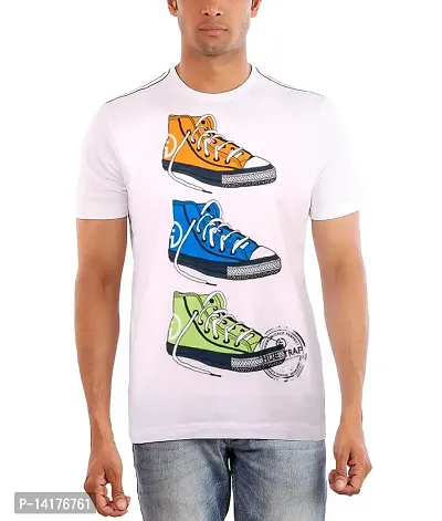 HUETRAP Men's Top Up Shoes White Tee-thumb3