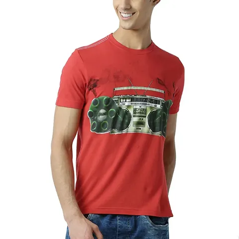 HUETRAP Men's Retro Music Experience Casual T-Shirt