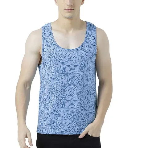 HUETRAP Mens Facets of Life Sleeveless Tees