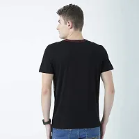 HUETRAP Mens Smart and Simple Look Round Neck Printed Tshirt-thumb2