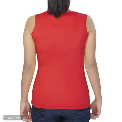 HUETRAP Women's Shocking Pink Tank Top-thumb3